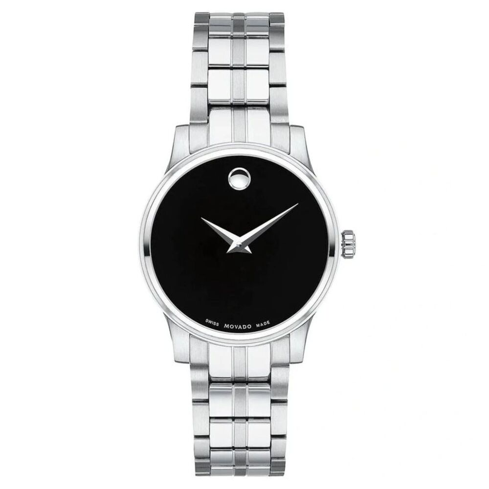 Movado Women's Classic Black Dial Watch - 607537